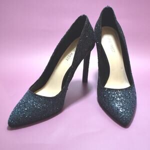 Elegant Glitter Black Heels